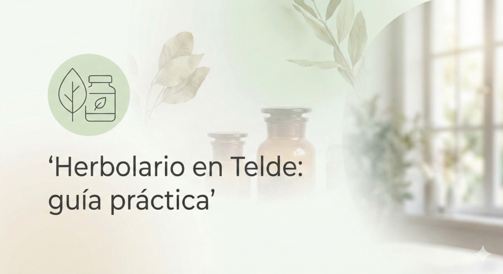 Herbolario en Telde: guía para elegir suplementos y productos naturales