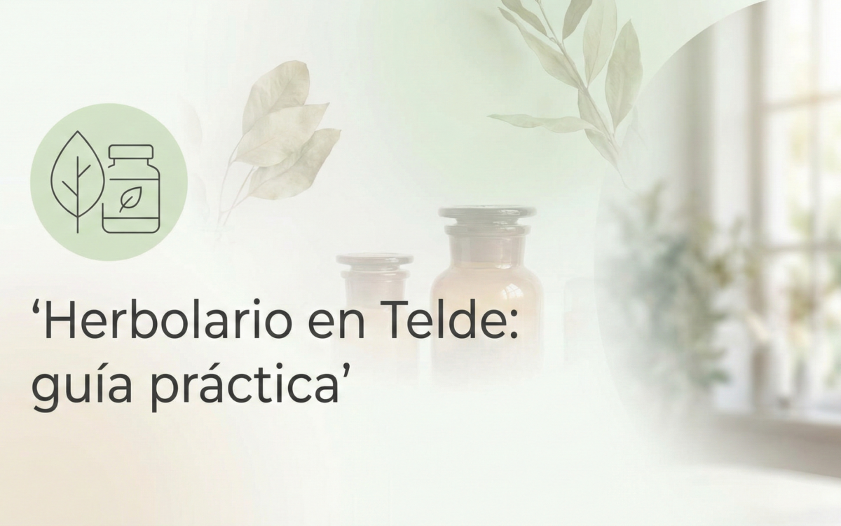 Herbolario en Telde: guía para elegir suplementos y productos naturales