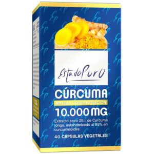 Cúrcuma 10000mg 80 Cápsulas vegetales Estado Puro