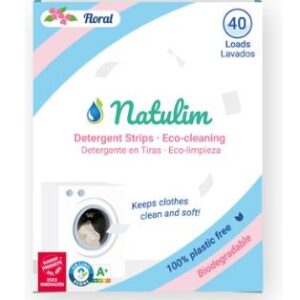 Detergente Eco tiras Floral  40 Lavados Natulim