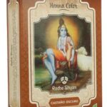 Henna color Castaño Oscuro 100gr Radhe Shyam