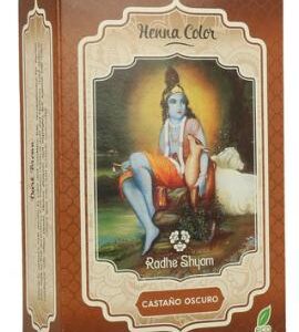 Henna color Castaño Oscuro 100gr Radhe Shyam