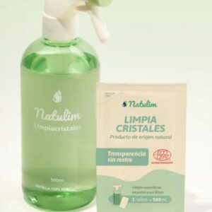Limpiacristales PackBotella500ml 2sobre20gr Natuli