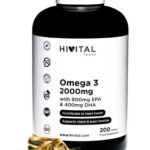 Omega 3 2000mg 200 cápsulas Hivital
