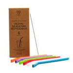 Pajitas Reutilizables de Silicona 6 Uds Irisana