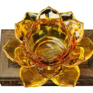 Porta vela flor de loto