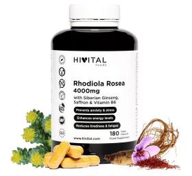 Rhodiola Rosea 4000 mg 180 Cápsulas Hivital