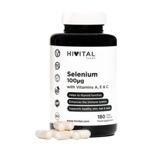 Selenio 200ug 180 Cápsulas Hivital