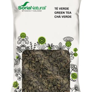 Té Verde Planta en Bolsa 70 g Soria Natural elaborado con hojas de Camellia sinensis para preparar infusiones naturales.