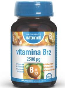 Vitamina B12 60 Comprimidos Naturmil