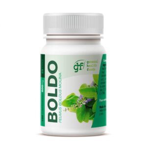 Boldo 500 mg GHF 100 comprimidos elaborado con hoja de boldo en formato de complemento alimenticio.
