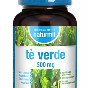 Té Verde 500 mg Naturmil en cápsulas con extracto de Camellia sinensis.