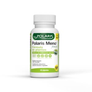 Polaris Meno 300 mg 60 cápsulas con trébol rojo, onagra, cimicífuga, salvia y lúpulo.