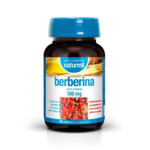 Berberina con Cromo Naturmil 60 cápsulas, complemento alimenticio con berberina y cromo en cápsulas.