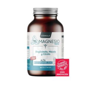 Triple Magnesio WeBotanix con vitamina B6, 60 cápsulas